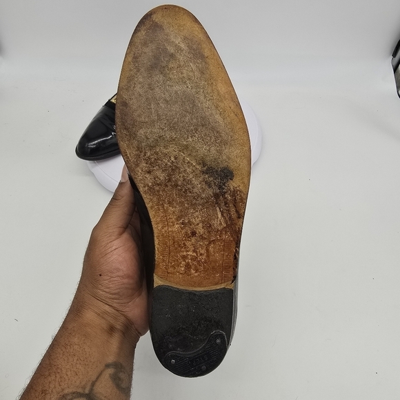Emilio Franco Dress Shoe Men’s 9 Slip On Exotic Loafers Black main image 8